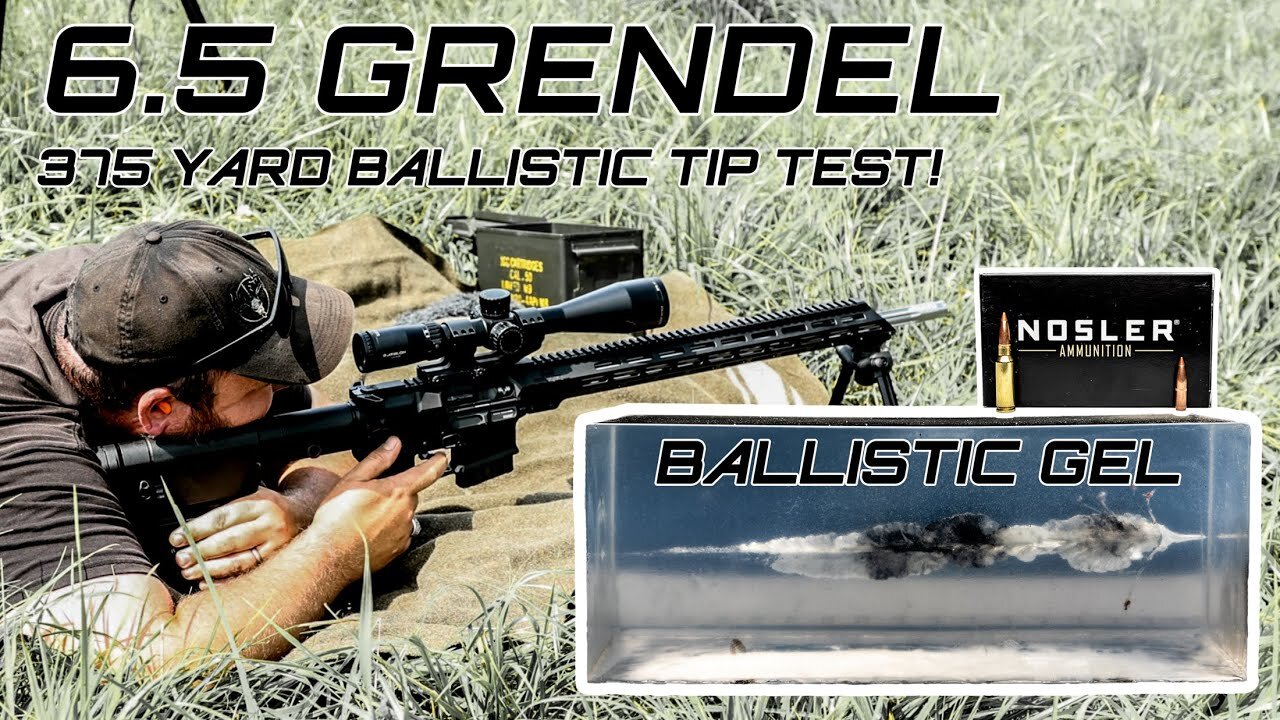6.5 Grendel 120gr Nosler Ballistic Tip – Ballistic Gel Test at 100, 275 & 375 Yards