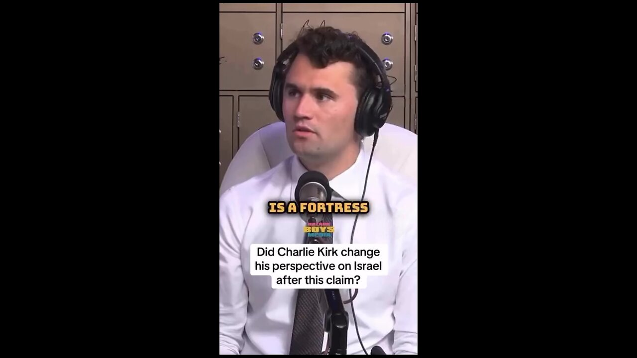 Charlie Kirk Disbelieves OCT 7TH Story.