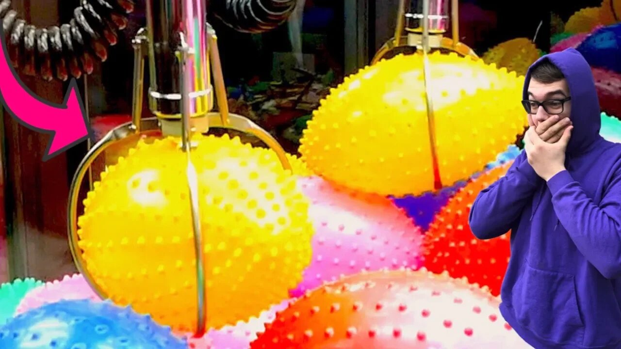 Winning from all the Claw Machines at the Arcade!