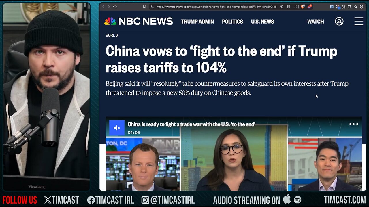 Trump Threatens 104% Tariff On China, An Economic NUCLEAR BOMB That Will DESTROY Business OVERNIGHT