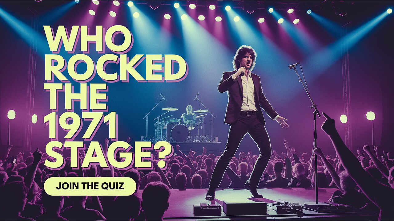 Which artists rocked the 1971 stage?