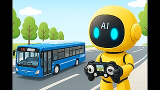 SOWOFA RC Bus Car E635-003 City Bus Transport Toy Car One-Button Auto Opening Doors Headlight