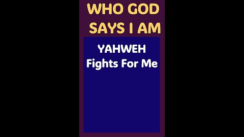 YAHWEH FIGHTS FOR ME #wordofgod #trust #afraid #fear #fight #worry #Jesus #God #power #Yahweh