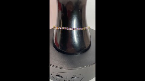 Ladies / February / Amethyst Special: Women’s 8.5 Sparkling Purple Rhinestone TENNIS BRACELET