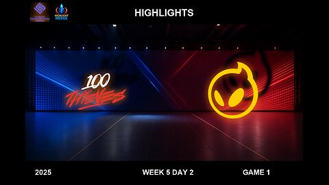 100T vs DIG Highlights Game 1 - LCS W5D2 Split 2 2025 LTA North - 100 Thieves vs Dignitas G1