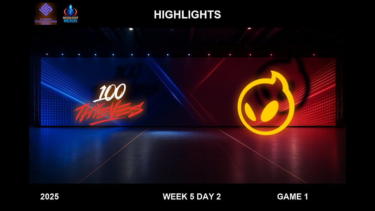 100T vs DIG Highlights Game 1 - LCS W5D2 Split 2 2025 LTA North - 100 Thieves vs Dignitas G1