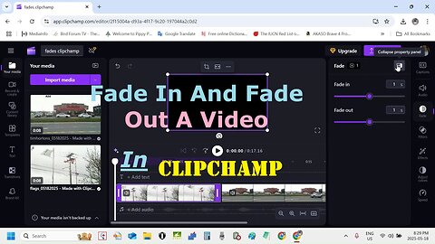 Add A Fade In And Fade Out In Clipchamp