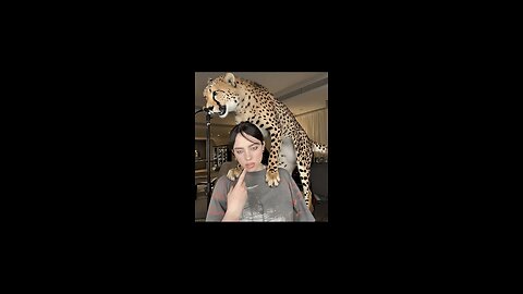 Billie Eilish with tiger