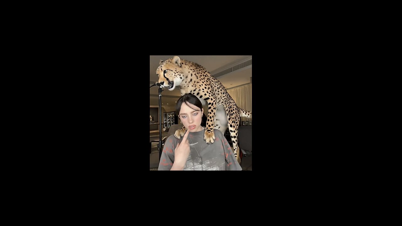 Billie Eilish with tiger