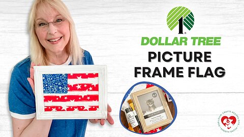 Picture Frame American Flag - Easy Dollar Tree Patriotic Craft