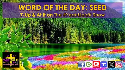 WORD OF THE DAY: GENESIS 1:11 - SEED