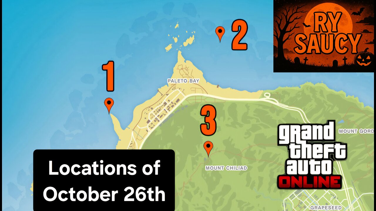 GTA Online: UFO Locations of October 26th, 2025!!