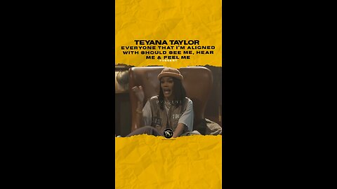 @teyanataylor Everyone that I’m aligned with should see me, hear me & feel me