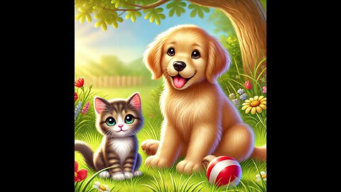 The Great Dog-Cat Adventure story for kids in hindi