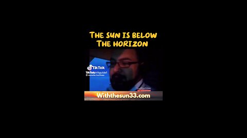 The sun is below the horizon