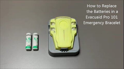 How to Replace the Batteries in a Evacuaid Pro 101 Emergency Bracelet