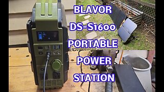 BLAVOR DS-S1600 Portable Power Station, 1024Wh, Built in Solar Panel