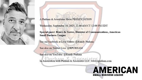 Special guest: Bruce de Torres, Director of Communications, American Small Business League