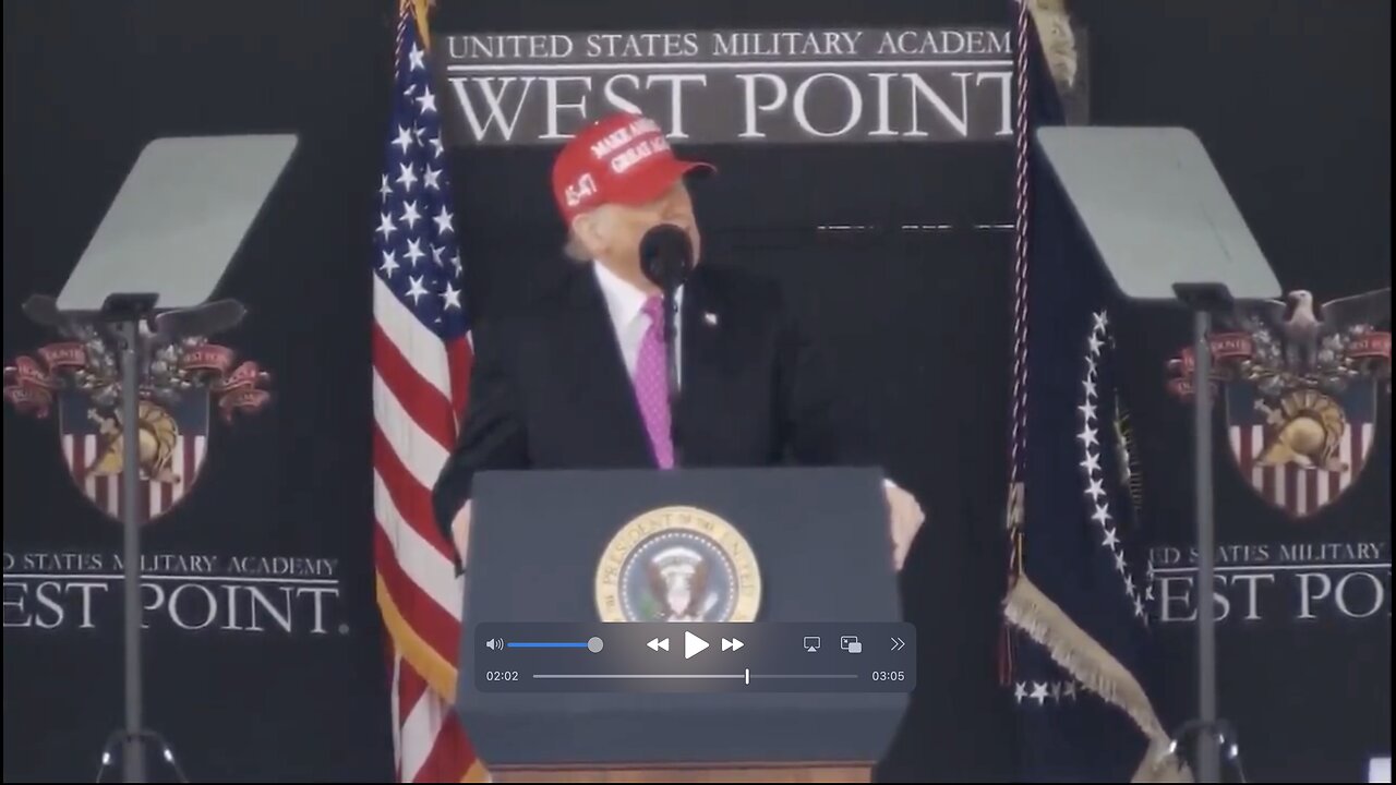 WATCH: West Point Cadets Present Class Gift To President Trump