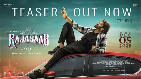 The RajaSaab Telugu Teaser | Prabhas | Maruthi | Thaman | TG Vishwa Prasad
