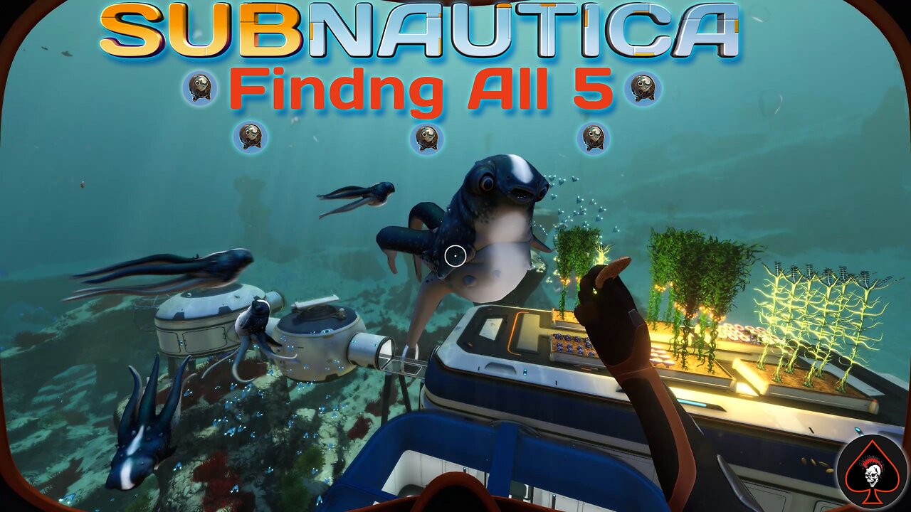 Finding and collecting all 5 Cuddlefish (Subnautica)