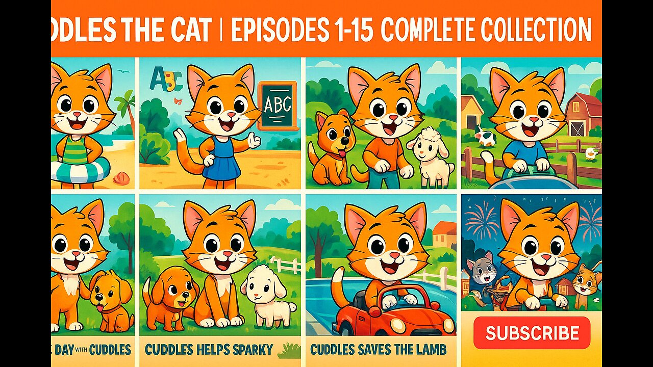 The Dailyyy Stories | Cuddles the Cat | Episodes 1-15 Complete Collection