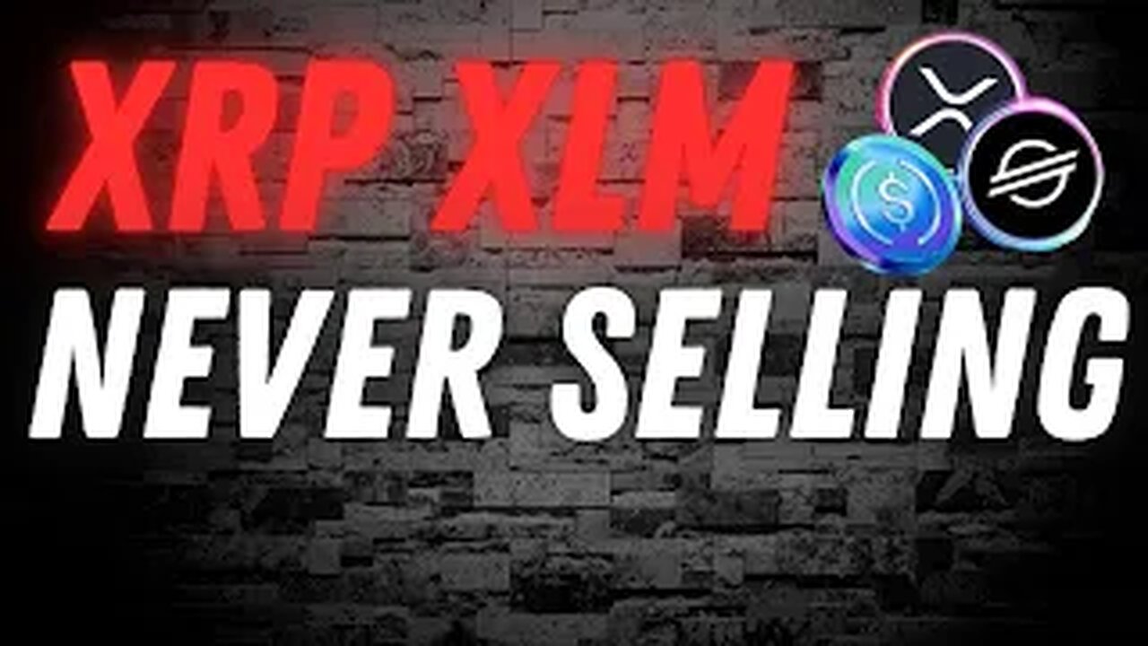 XRP XLM, YOU NEVER HAVE TO SELL YOUR CRYPTO