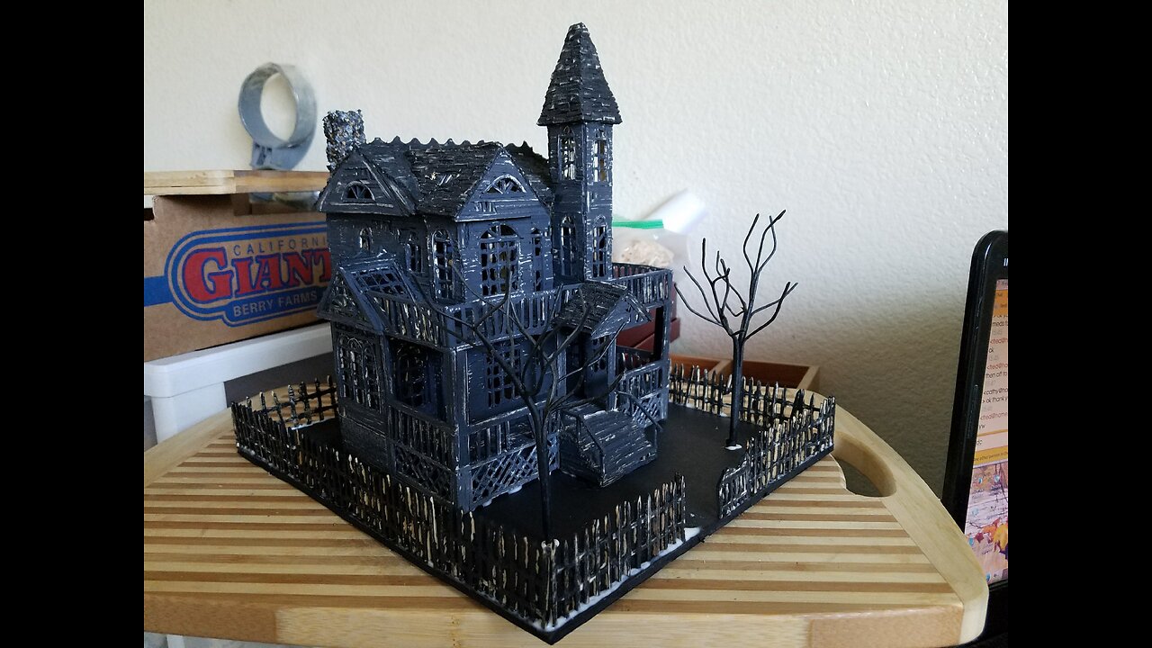 Matchstick Halloween Ghost House