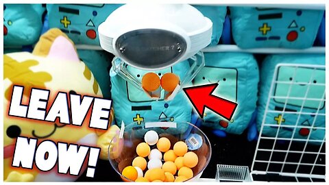 They told us to leave the arcade...