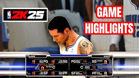 LAKERS vs MAGIC | NBA 2K25 | GAME HIGHLIGHTS