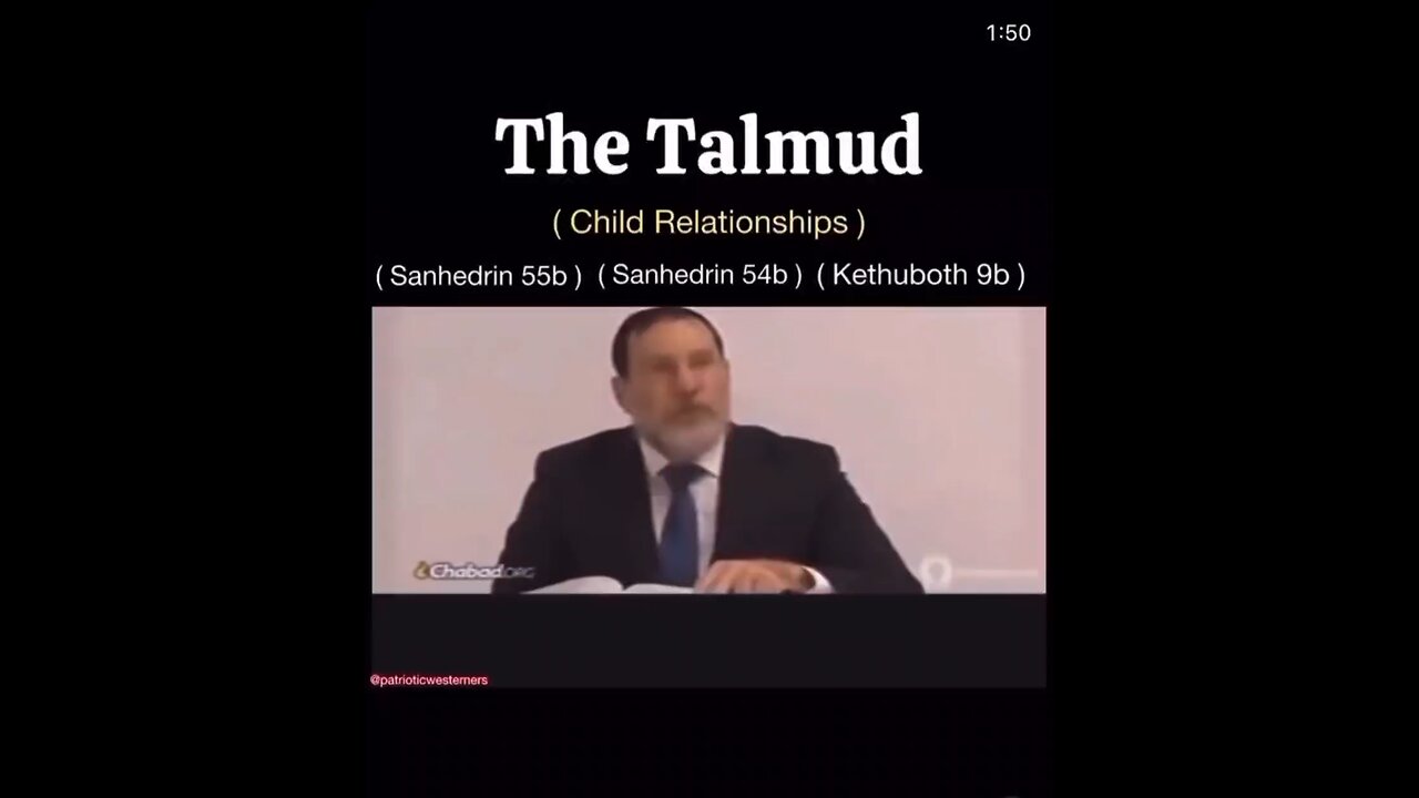 The Talmud on Sexual Relationships with CHILDREN