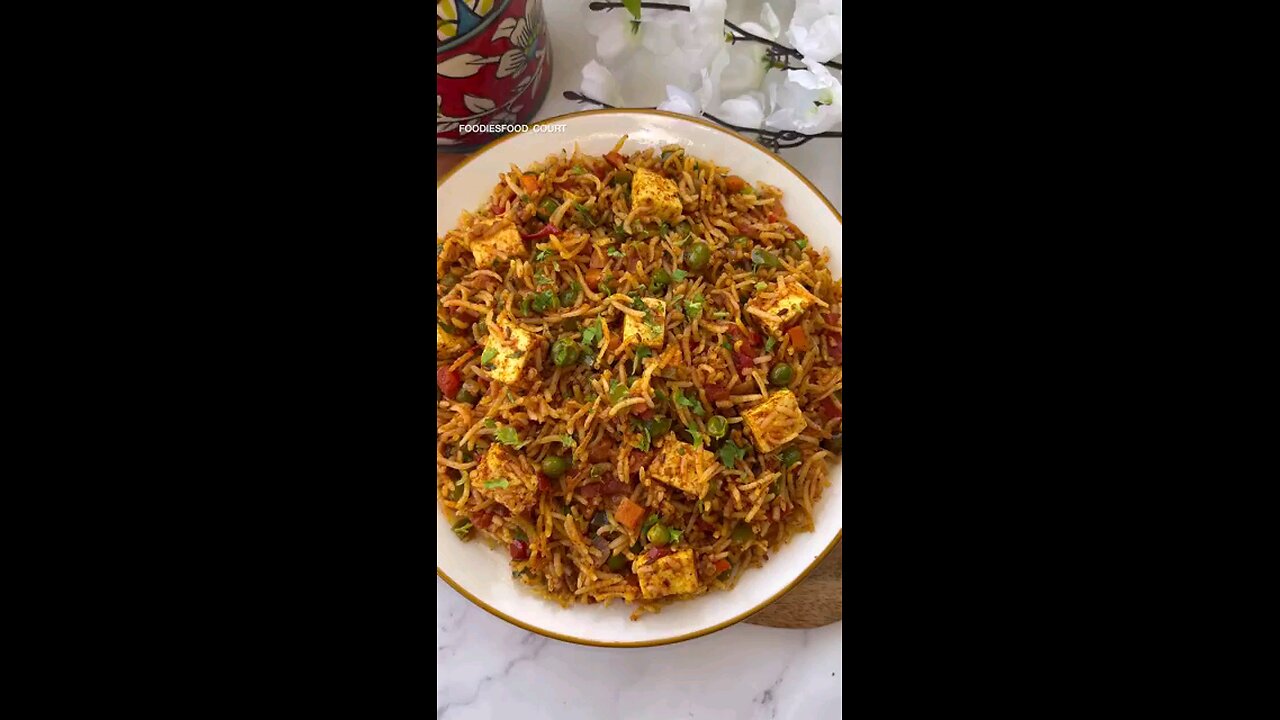 Spicy Paneer Tawa Pulao At Home