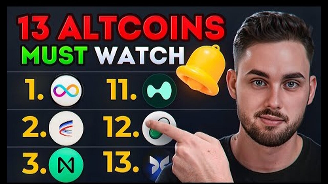These 13 TOP Altcoins Should Be On Your RADAR IMMEDIATELY!
