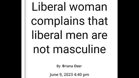 EVEN LIBERAL WOMEN KNOW
