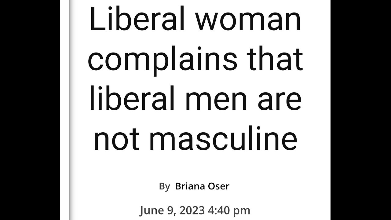 EVEN LIBERAL WOMEN KNOW
