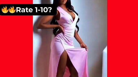 🔥 Rate Her Body in This Sexy Pink Dress 1-10? 😍 Supermodel 4K