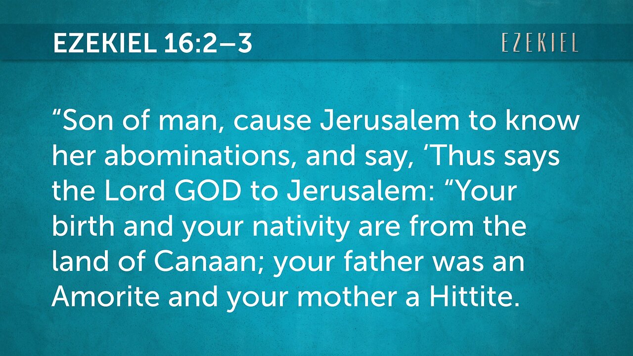 Foundations of Dispensationalism - Final Analysis, Why Did God Choose the Jews, Part 1