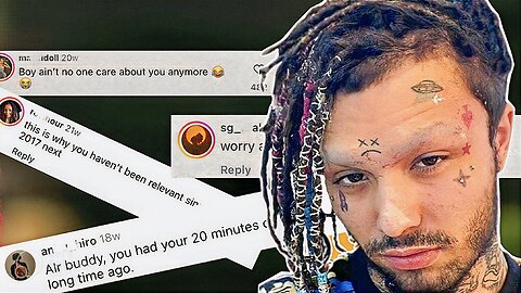 Lil pump don’t want to ADMIT he FELL off fans reactions