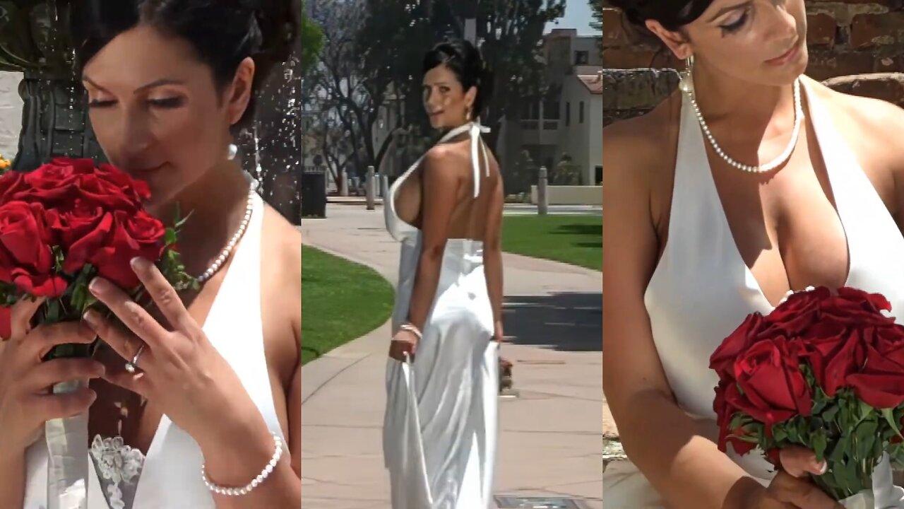 Model Denise Milani : Runaway Bride.