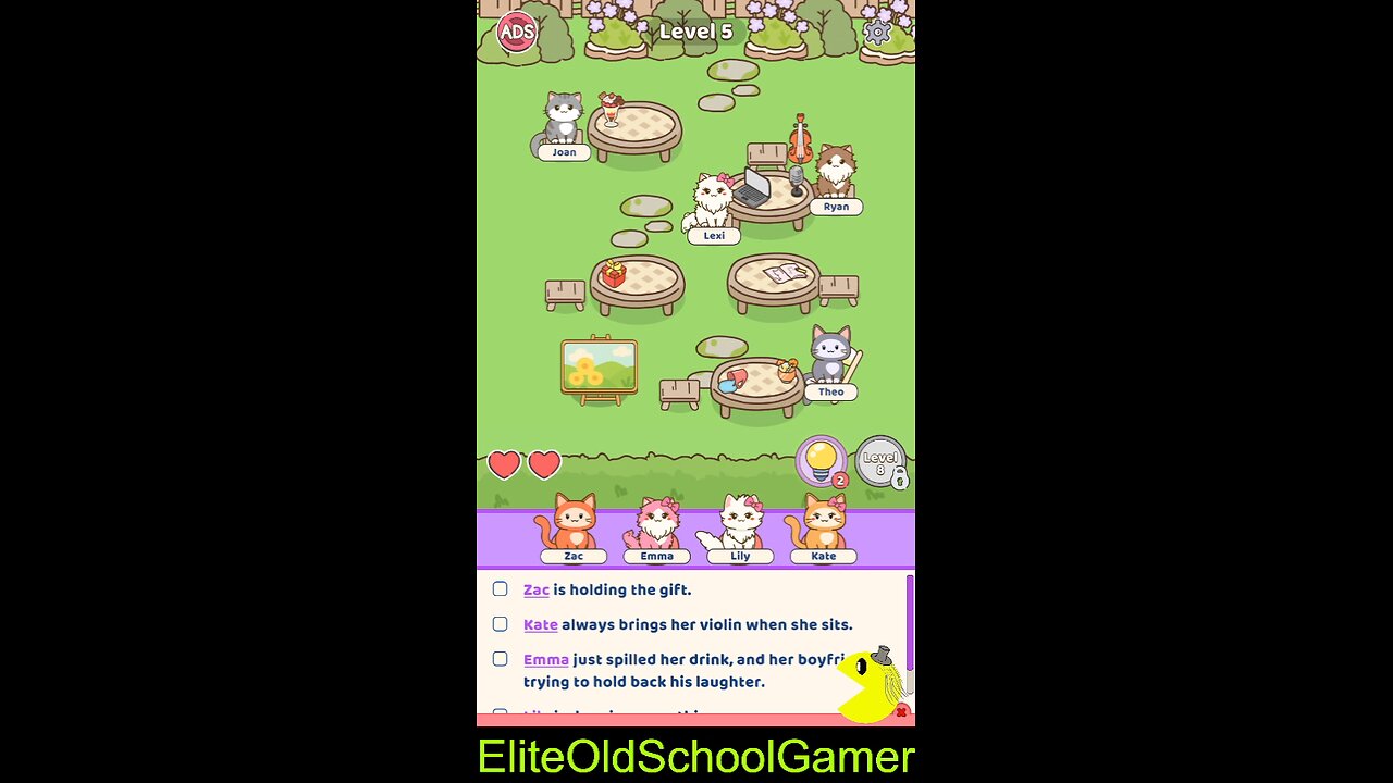 Catty Seats - Levels 1 - 5 - September 2025