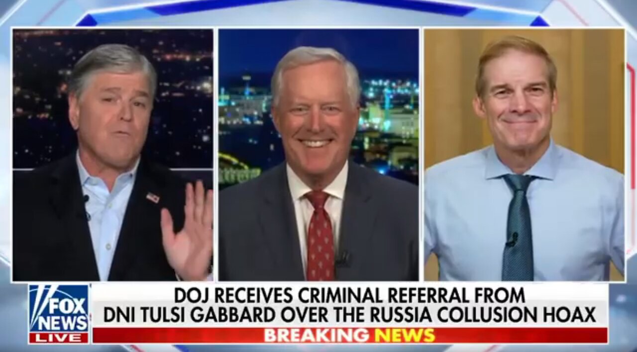 Chairman Jordan Discusses Criminal Referral Over Russia Hoax