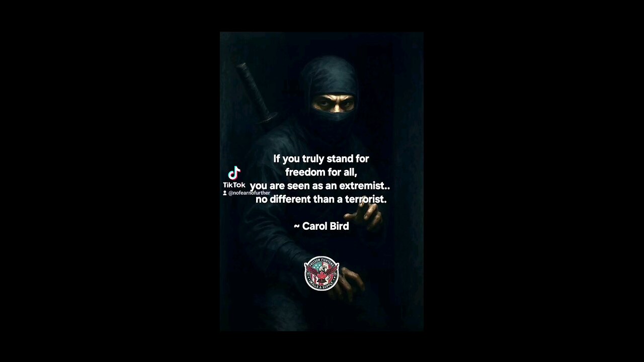...call me a terrorist I guess...