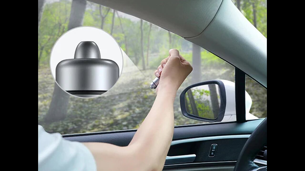 Dual Port Car Charger with Window Breaker and Seat Belt Cutter