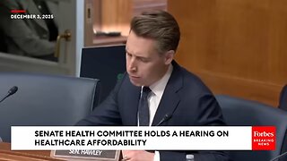 'Why Shouldn't We Just Exempt All Health Care From Taxes?': Josh Hawley Stuns Experts At Hearing