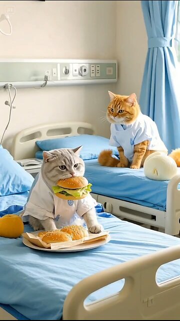 A poor cat in Hospital