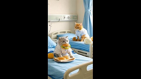 A poor cat in Hospital