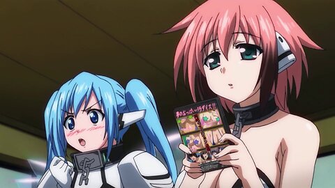 Heaven's Lost Property - Ikaros and Nymph watching the dvd