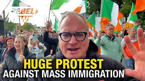 RAW: Thousands of Irish patriots protest mass migration in Cork