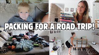 ROAD TRIP PREP, PACKING UP, & A BOOK HAUL! | LARGE FAMILY VLOG