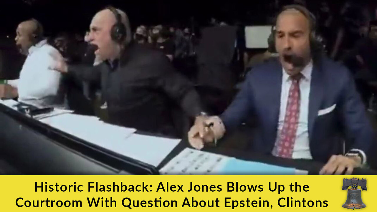 Historic Flashback: Alex Jones Blows Up the Courtroom With Question About Epstein, Clintons